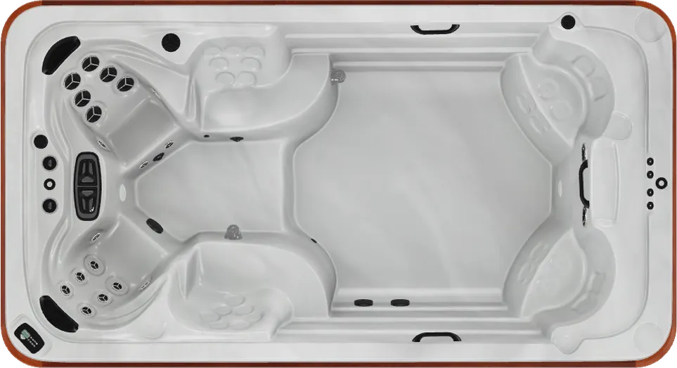 Arctic Spas Columbia swim spa, top view