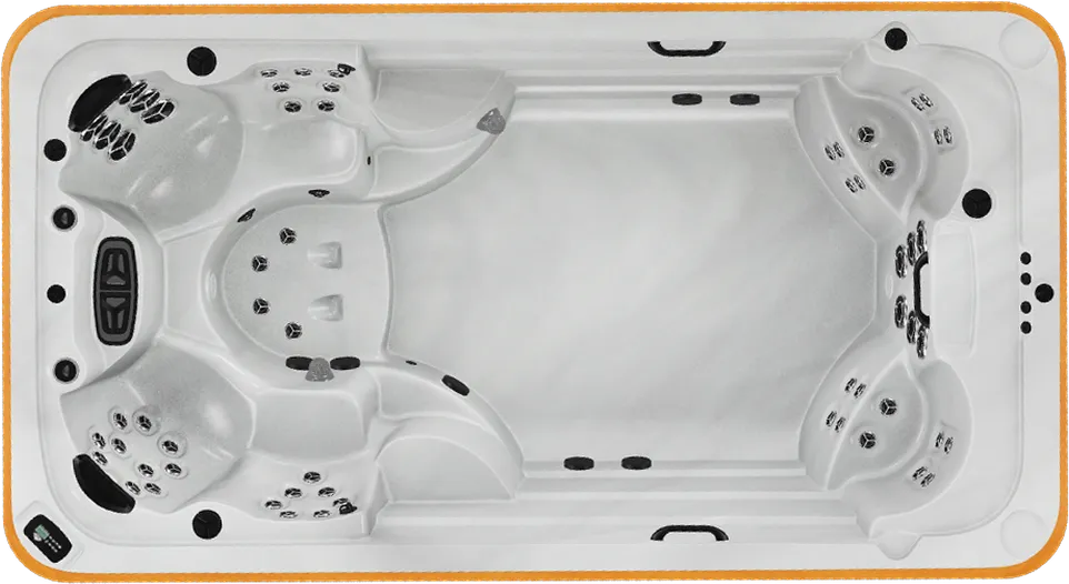 Arctic Spas Ocean swim spa, top view