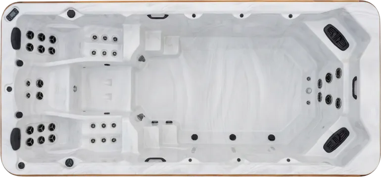 Arctic Spas Polar Bear swim spa, top view
